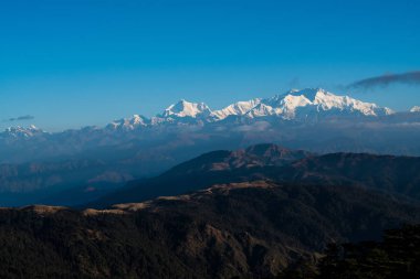 Kangchenjunga Dağı manzarası