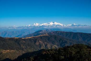 Kangchenjunga Dağı manzarası