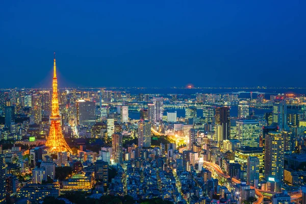 Tokio Japón Mayo Escena Nocturna Del Paisaje Urbano Tokio Desde —  Fotos de Stock