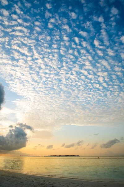 Zeegezicht Achtergrond Wolk Bewolkt Sky — Stockfoto