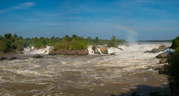 Khone Phapheng Falls jest wodospad położony w Prowincja Champasak — Zdjęcie stockowe