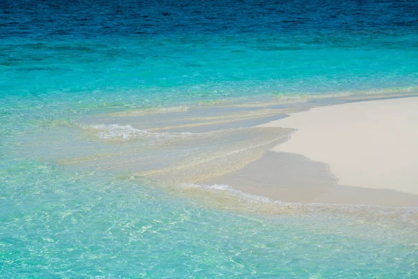 Görbe Strand Hátteret Tiszta Szép Színes Tengeri Jellegű — Stock Fotó