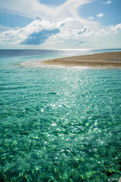 Turquoise Sea Color Sand Beach — Stock Photo, Image