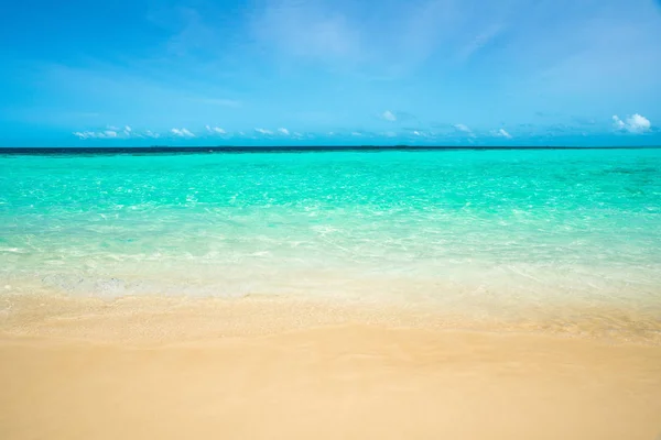 Onda Praia Mar Tropical Areia Branca — Fotografia de Stock