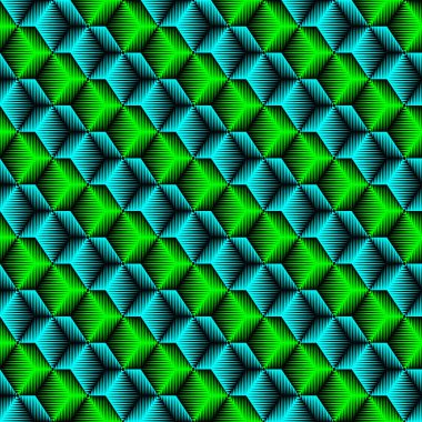 Sorunsuz desenli. Kağıt arka plan kaydırma soyut. Vektör düzenli geometrik doku. Psychedelic grafik tasarım