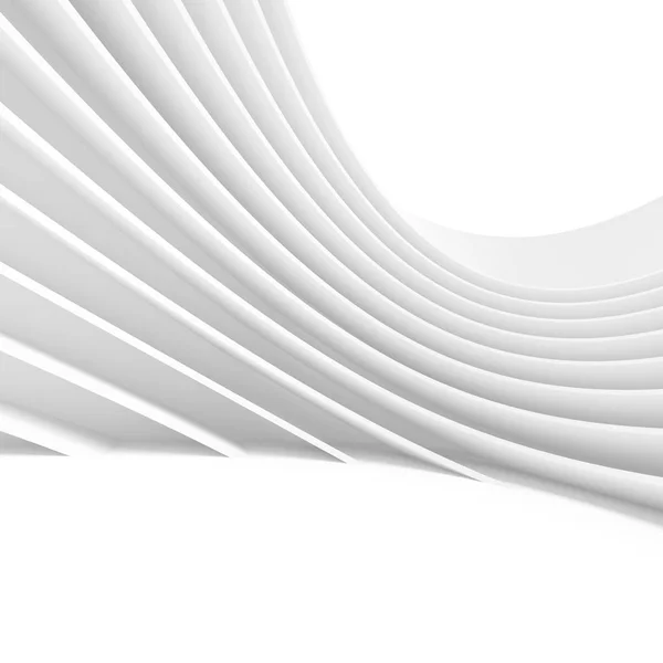 Абстрактная Круговая Застройка Белая Архитектура Рендеринг — стоковое фото