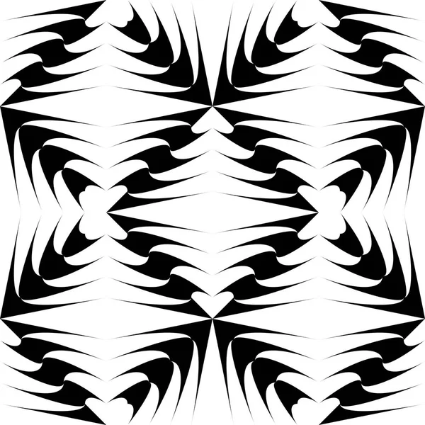 Seamless Spike Pattern Abstract Monochrome Ornament — Stock Vector