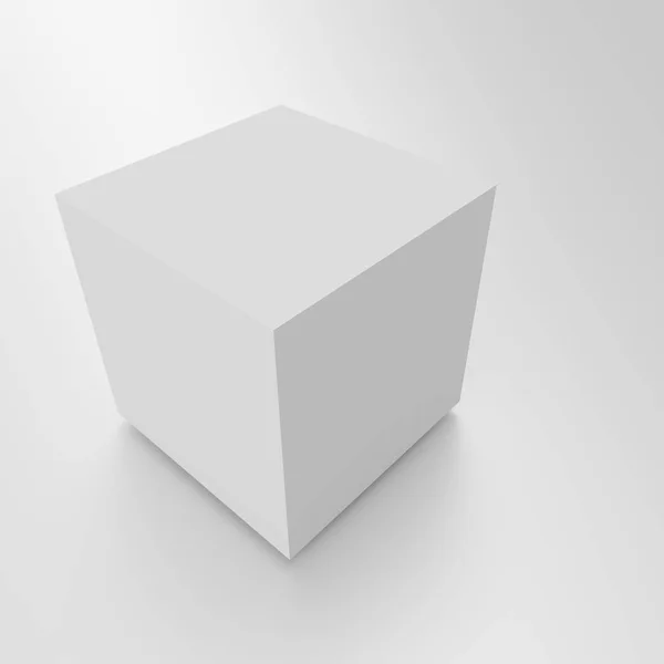 Аннотация Cube Background Белая Геометрия — стоковое фото