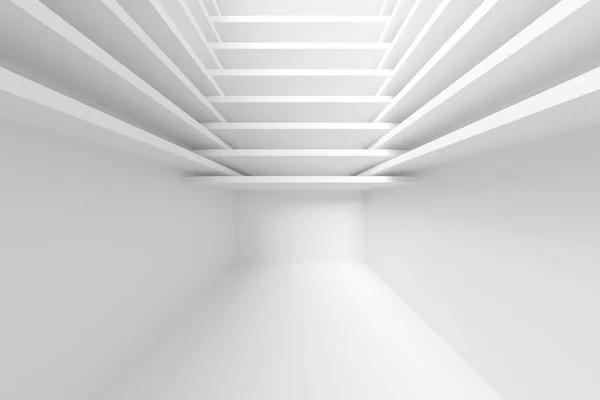 Weißer Moderner Innenraum Abstrakte Bausteine Minimale Geometrische Formen Design Darstellung — Stockfoto