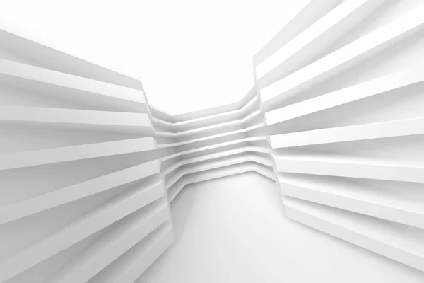 Sfondo Interno Moderno Bianco Blocchi Costruzione Astratti Design Geometrico Minimale — Foto Stock