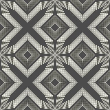 Dikişsiz Kelt desen. Tek renkli kutsal geometri arka plan. Dekoratif çapraz tasarım