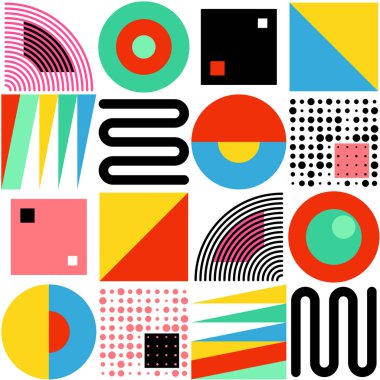 Kesintisiz geometrik arka plan. Modern renkli desen