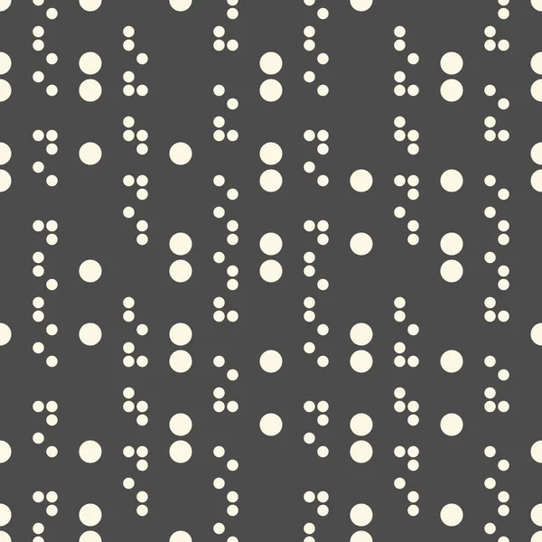 Nahtloses Punktedesign Kreis Ornament Hintergrund Vektor Regelmäßige Textur — Stockvektor