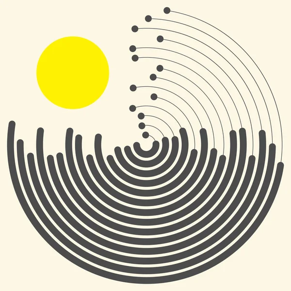 Modern Geometrik Arka Plan. Vektör Yaratıcı Logo — Stok Vektör