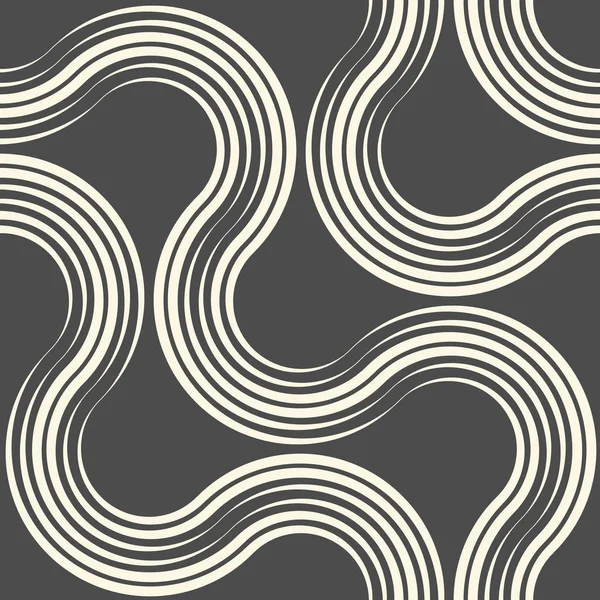 Fondo de banda curva sin costuras. Patrón minimalista vectorial — Archivo Imágenes Vectoriales