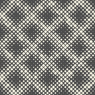 Dikişsiz Halftone Duvar Kağıdı. Dekoratif Siyah Beyaz Desen