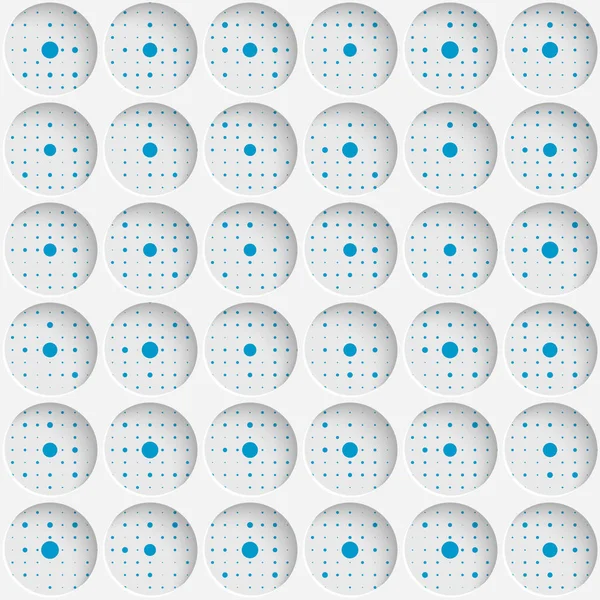 Fondo de pantalla sin costuras Circle. Patrón de puntos decorativos — Archivo Imágenes Vectoriales