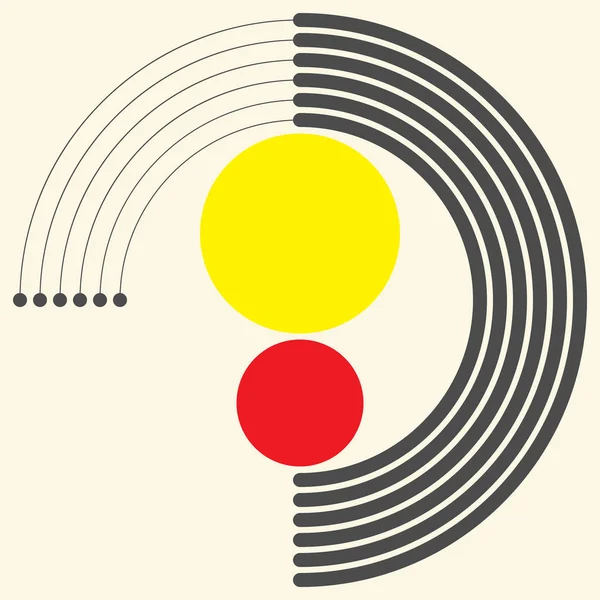 Modernen geometrischen Hintergrund. Vektor kreatives Logo — Stockvektor