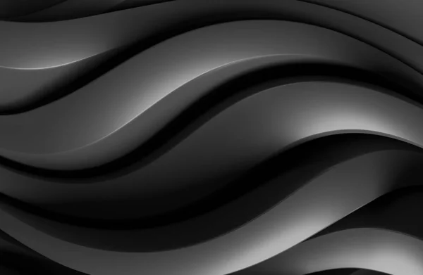 Zwarte abstracte achtergrond. Grafisch ontwerp van moderne architectuur — Stockfoto