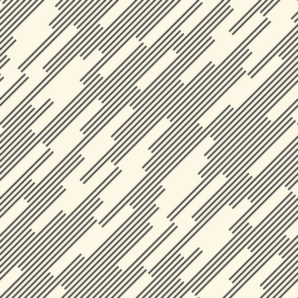 Naadloze diagonale lijn behang. Decoratief monochroom patroon — Stockvector