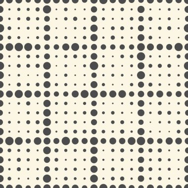 Dikişsiz Siyah Beyaz Duvar Kağıdı. Dekoratif Kaotik Daire Pa