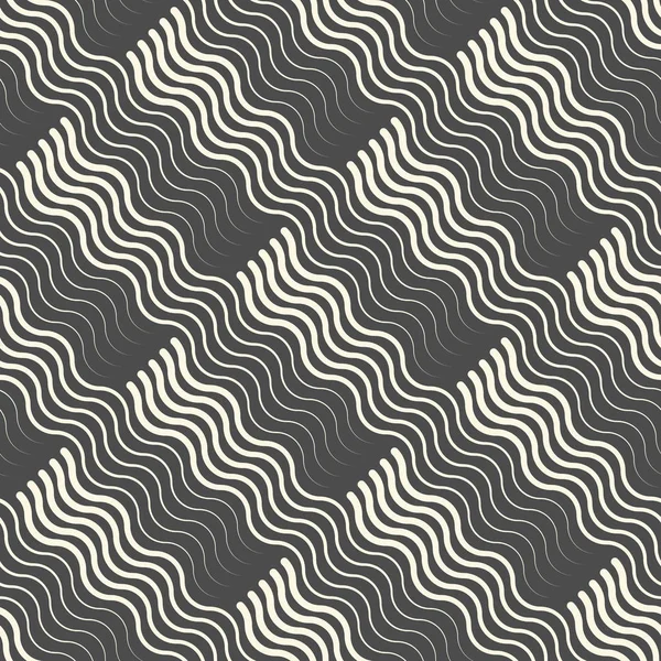 Seamless Wave Background. Modèle rayé vectoriel — Image vectorielle