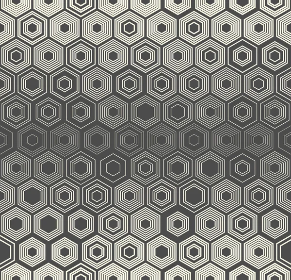 Fond d'écran nid d'abeille sans couture. Modèle hexagonal décoratif — Image vectorielle