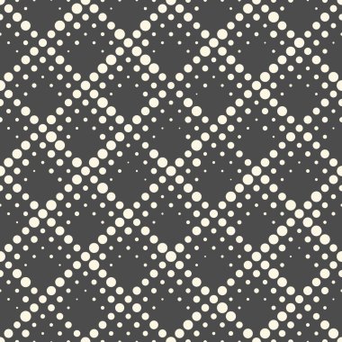 Dikişsiz Halftone Duvar Kağıdı. Dekoratif Nokta Deseni