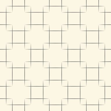 Dikişsiz Kare Desen. Soyut Monokrom Izgara Arka Plan