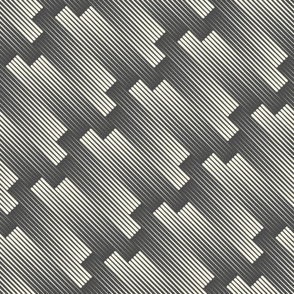 Naadloze diagonale lijn achtergrond. Vector monochrome afbeelding des — Stockvector