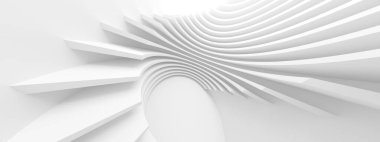 Modern Teknoloji Duvar Kağıdı. Dairesel Grafik Tasarım. 3d Resmini Temizle