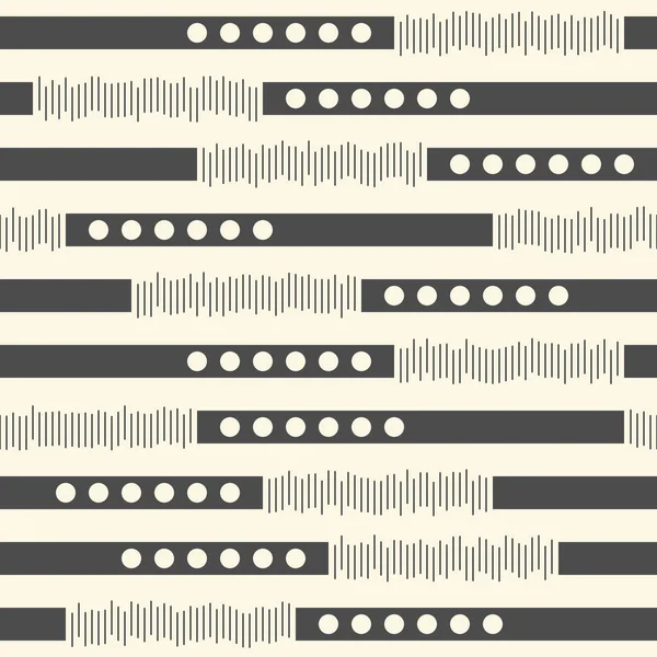 Kusursuz Siyah Beyaz Desenli Soyut Minimal Arkaplan Vektör Grafik Tasarımı — Stok Vektör