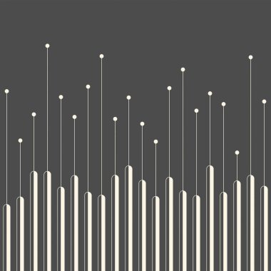 Kusursuz Minimalist Desen. Tek renkli Geometrik Arkaplan. Vektör İllüstrasyonu