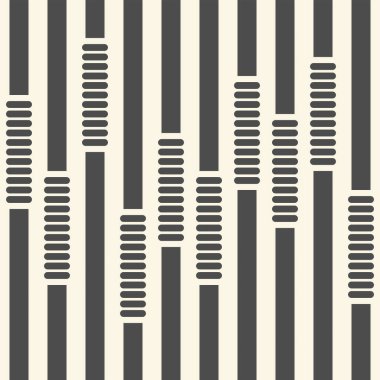 Soyut Kusursuz Desen. Modern Monokrom Arkaplanı. Vektör İllüstrasyonu