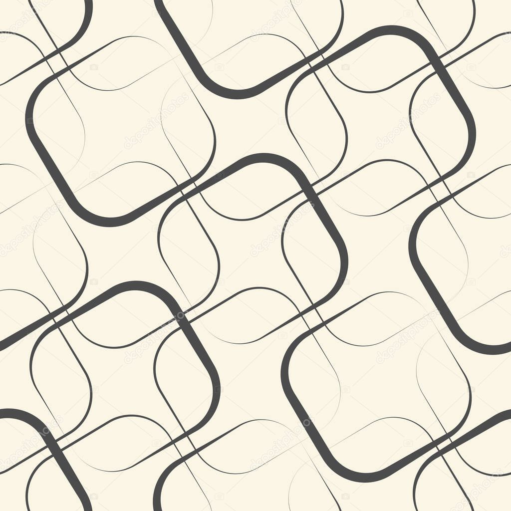 Seamless Chaotic Pattern. Minimal Swatch Background. Vector Illustration