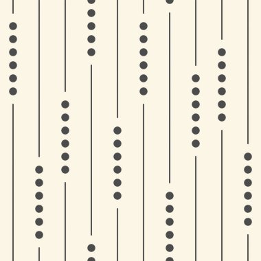 Soyut Kusursuz Desen. Modern Monokrom Arkaplanı. Vektör İllüstrasyonu