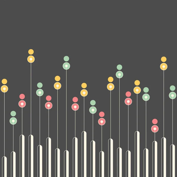 Patrón Minimalista Sin Costuras Fondo Geométrico Monocromático Ilustración Vectorial — Archivo Imágenes Vectoriales