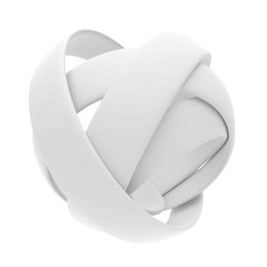 Modern Teknoloji Duvar Kağıdı. Beyaz Küre Arkaplanı. Geometrik 3d Hazırlama