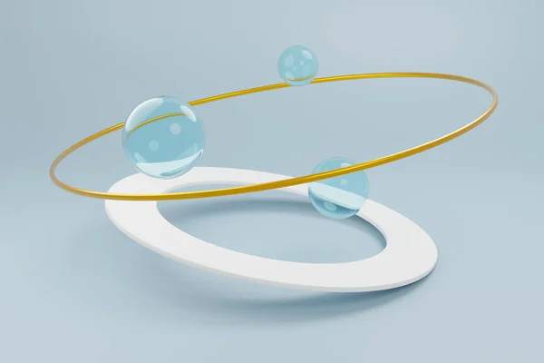 現代のコンセプト壁紙 円形グラフィックデザイン ストリップ3Dレンダリング — ストック写真