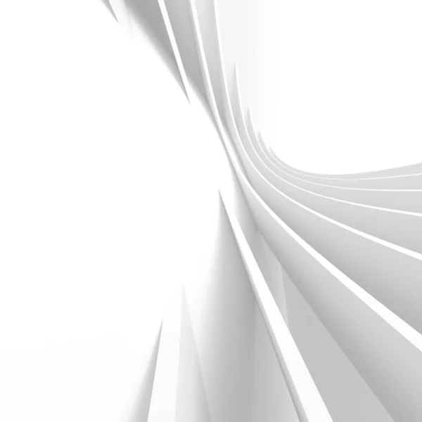 現代建築の壁紙 白い丸みのあるテクスチャ シンプルな3Dイラスト — ストック写真