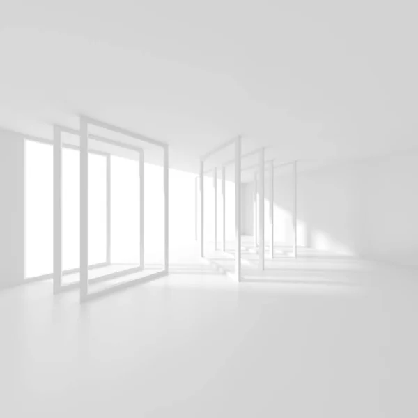 Modern Interieur Behang Minimaal Grafisch Ontwerp Gestreepte Weergave — Stockfoto