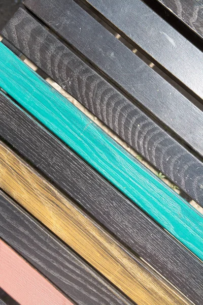 Textura Listones Madera Colores Primer Plano —  Fotos de Stock