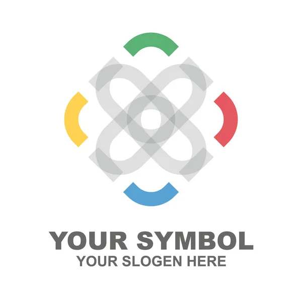 Логотип Компании Изолирован Белом Фоне Вектор Иллюстрация — стоковый вектор