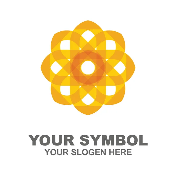 Logo Entreprise Isolé Sur Fond Blanc Vecteur Illustration — Image vectorielle