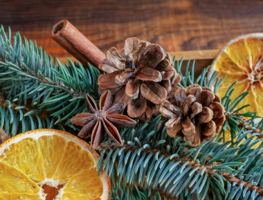 Noel tatil kompozisyon 