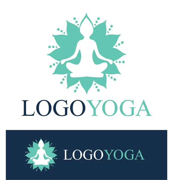 Διάνυσμα λογότυπο για γιόγκα ή Wellness center. — Διανυσματικό Αρχείο