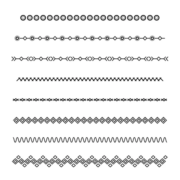 Set de divisores vectoriales aislados sobre fondo blanco . — Archivo Imágenes Vectoriales