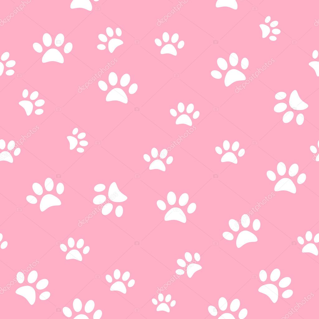 Light marks on a pink backdrop. Vector seamless pattern and back