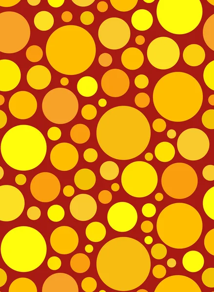 Modèle chaotique rond. points graphiques colorés ou gouttes . — Image vectorielle