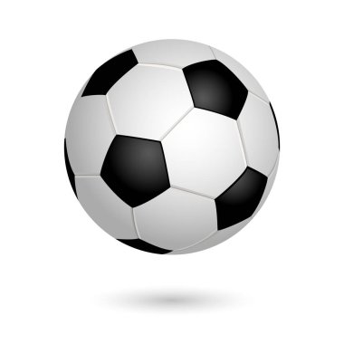 Beyaz arka plan üzerinde izole futbol topu. Deri futbol topu 